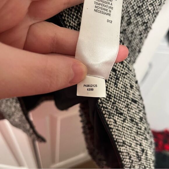 Anthropologie Mac & Jac tweed black and white coat size small - Picture 6 of 7